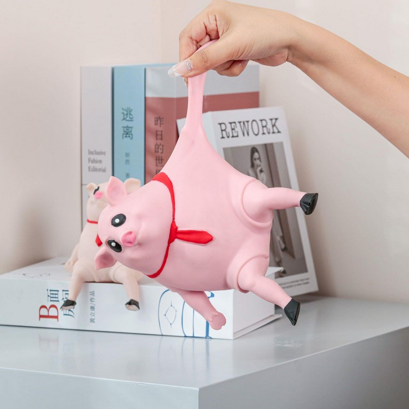 Đồ Chơi Xả Stress Hình Thú Màu Hồng Size Trung