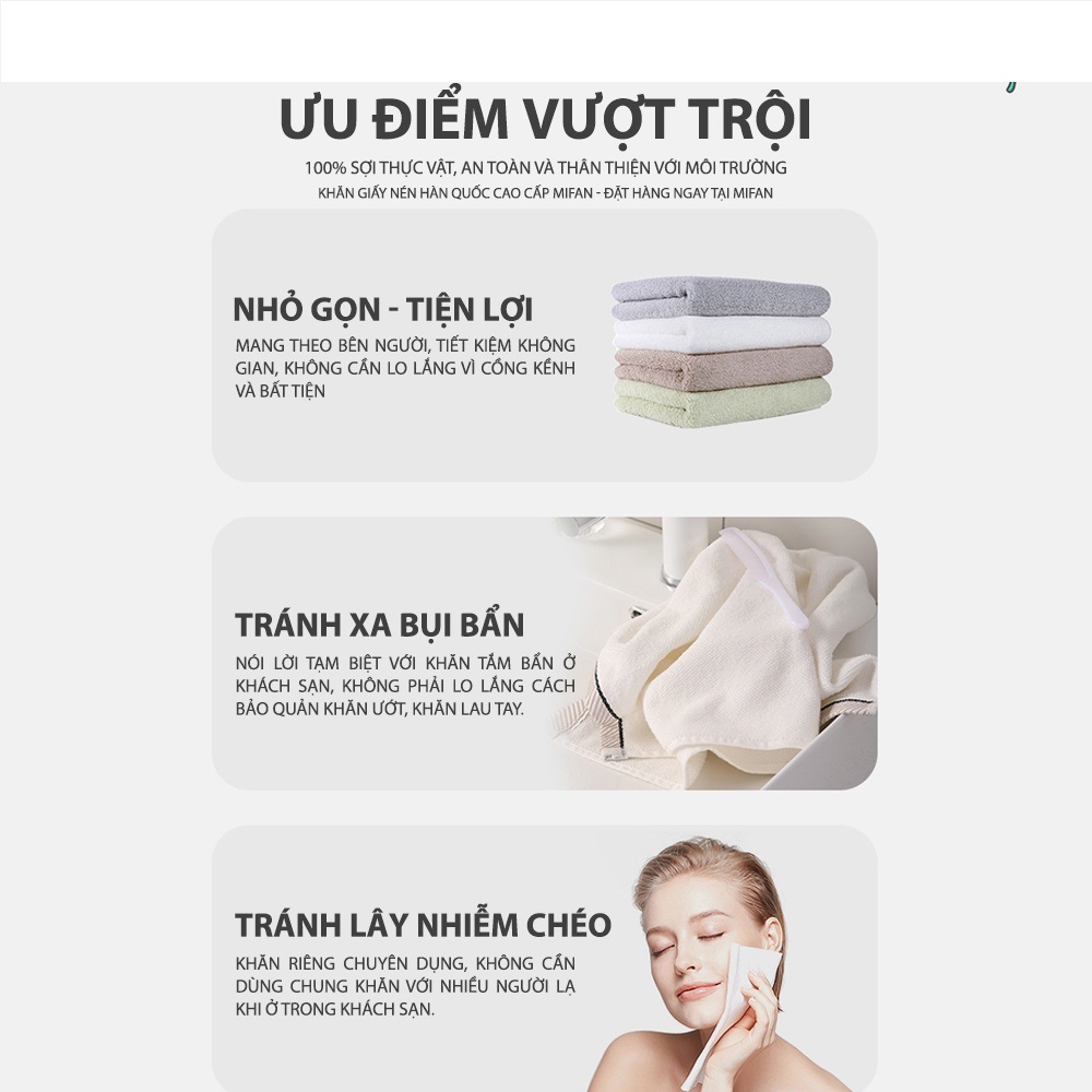 Gói 20 Khăn Nén Hàn Quốc Du Lịch Tiện Lợi Bỏ Túi Gói 20 Khăn Nén Hàn Quốc Du Lịch Tiện Lợi Bỏ Túi