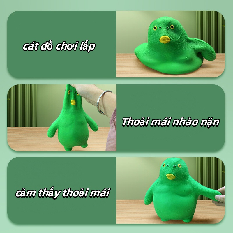 Đồ Chơi Xả Stress Hình Thú Màu Xanh Size Nhỏ
