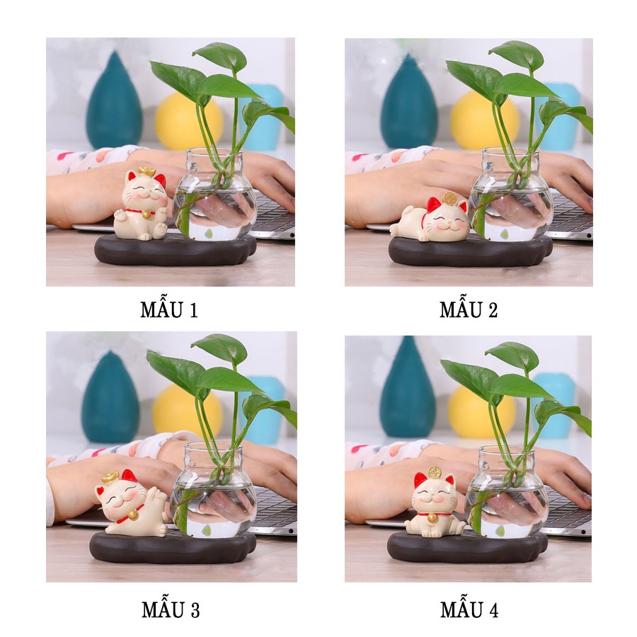 Mèo Thần Tài May Mắn. Trồng Cây, Nuôi Cá, Để Bàn Mèo Thần Tài May Mắn. Trồng Cây, Nuôi Cá, Để Bàn