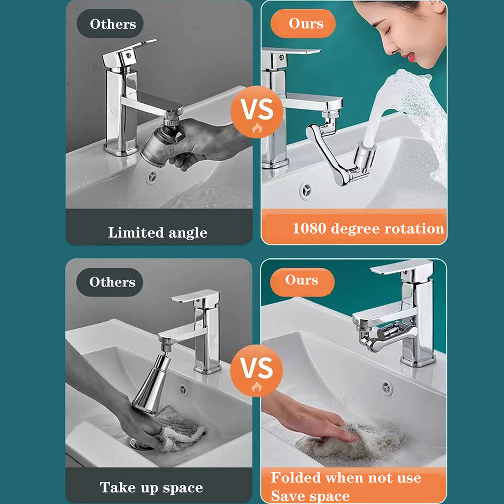 Đầu Nối Vòi Nước Xoay 360 Độ Lắp Bồn Rửa Mặt Lavabo Phòng Tắm Chậu Rửa Chén Bát Đa Năng, Tăng Áp 2 Chế Độ Xả Đầu Nối Vòi Nước Xoay 360 Độ Lắp Bồn Rửa Mặt Lavabo Phòng Tắm Chậu Rửa Chén Bát Đa Năng, Tăng Áp 2 Chế Độ Xả