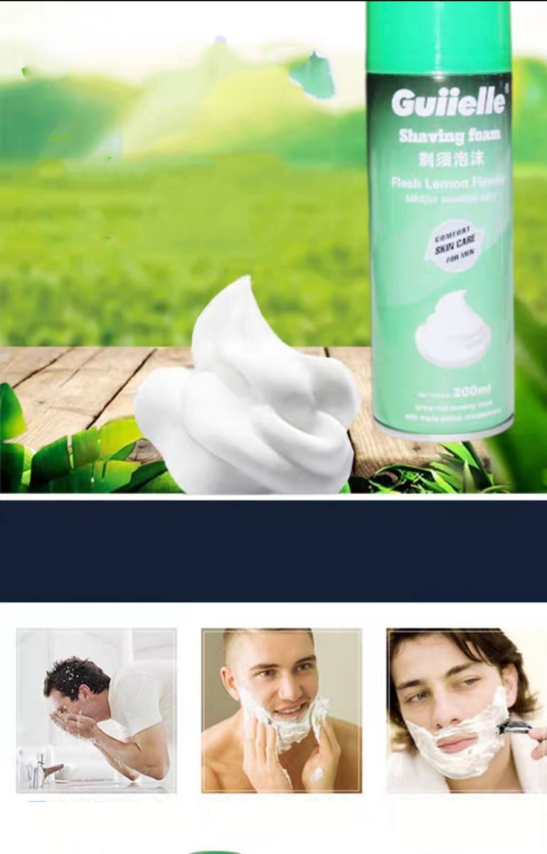 Chai Kem Cạo Râu Guiielle Shaving Foam 200Ml Chai Kem Cạo Râu Guiielle Shaving Foam 200Ml