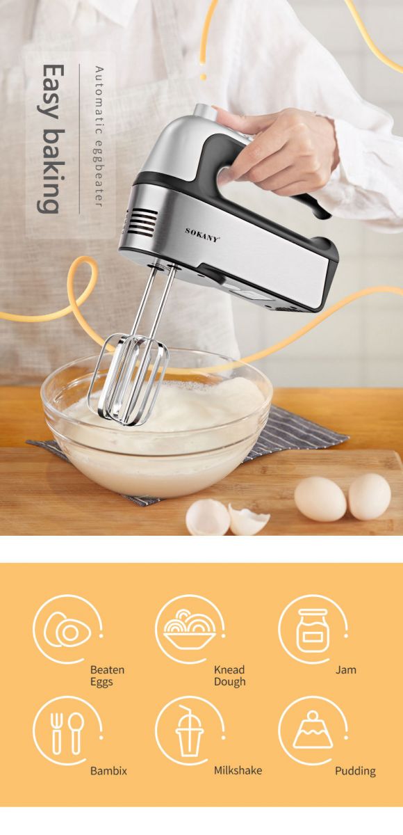 Máy Đánh Trứng Sk-6630 Công Suất 800W Cho Nhà Bếp Máy Đánh Trứng Sk-6630 Công Suất 800W Cho Nhà Bếp