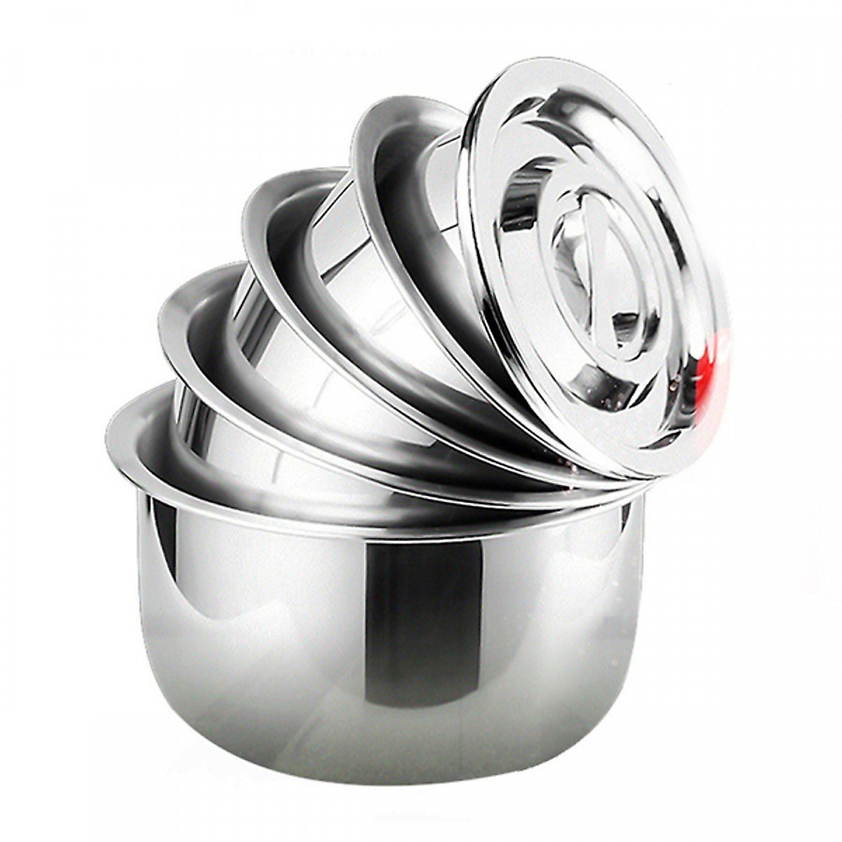 Bộ 5 Cái Nồi Inox Stock Pot Cao Cấp Đa Năng