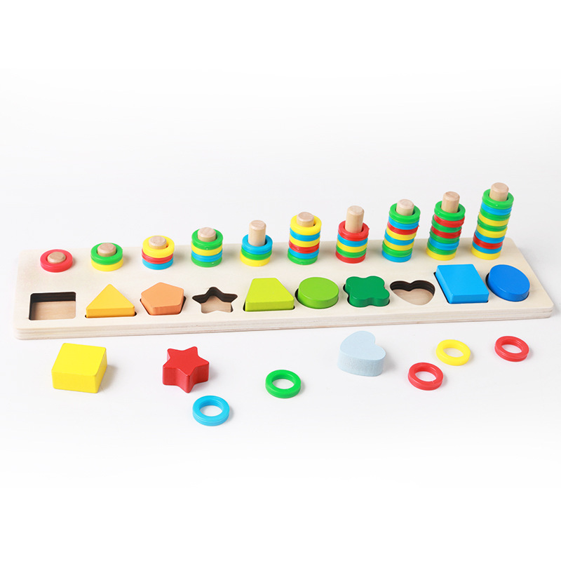 Bảng Gỗ 2 Dòng Ghép Số Hoặc Hình Cho Bé (2 Mẫu Số Hoặc Hình)