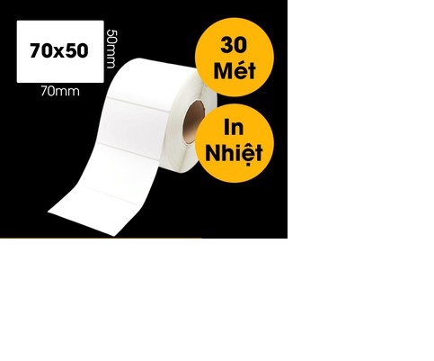 Giấy In Nhiệt 75x100 Cuộn 300 Tờ Giấy In Nhiệt 75x100 Cuộn 300 Tờ