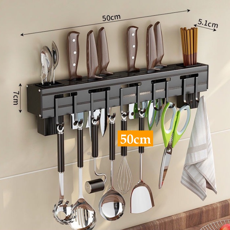 Kệ Cài Thìa Đen: Cài Thìa Dao Gài Kéo Inox Nhà Bếp Tiện Ích Dán Keo Là Dùng Không Cần Khoan Tường Kệ Cài Thìa Đen: Cài Thìa Dao Gài Kéo Inox Nhà Bếp Tiện Ích Dán Keo Là Dùng Không Cần Khoan Tường