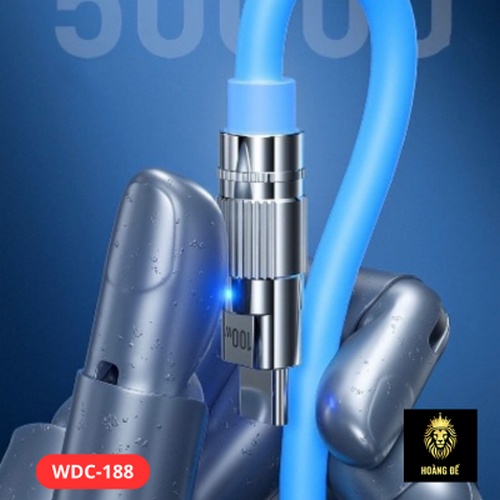 Cáp Sạc Nhanh 100W Wekome Wdc-188 (2 Đầu Type-C) Dây Dài 1m