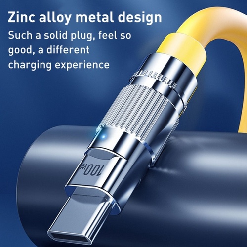 Cáp Sạc Nhanh 100W Wekome Wdc-188 (2 Đầu Type-C) Dây Dài 1m