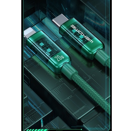 Cáp Sạc Nhanh Pd 20W Wekome(Wdc-181) Dây Dài 1M Type C Sang Ip Cáp Sạc Nhanh Pd 20W Wekome(Wdc-181) Dây Dài 1M Type C Sang Ip