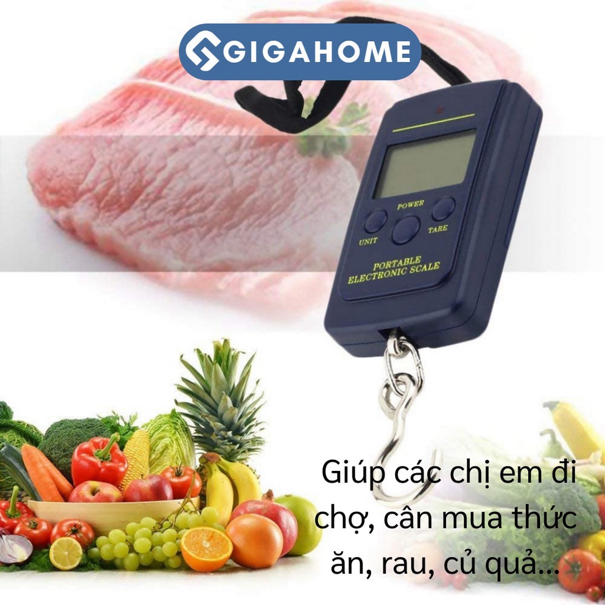 Cân Cầm Tay A01L Tối Đa 40Kg Tiện Dụng Cho Nhà Bếp