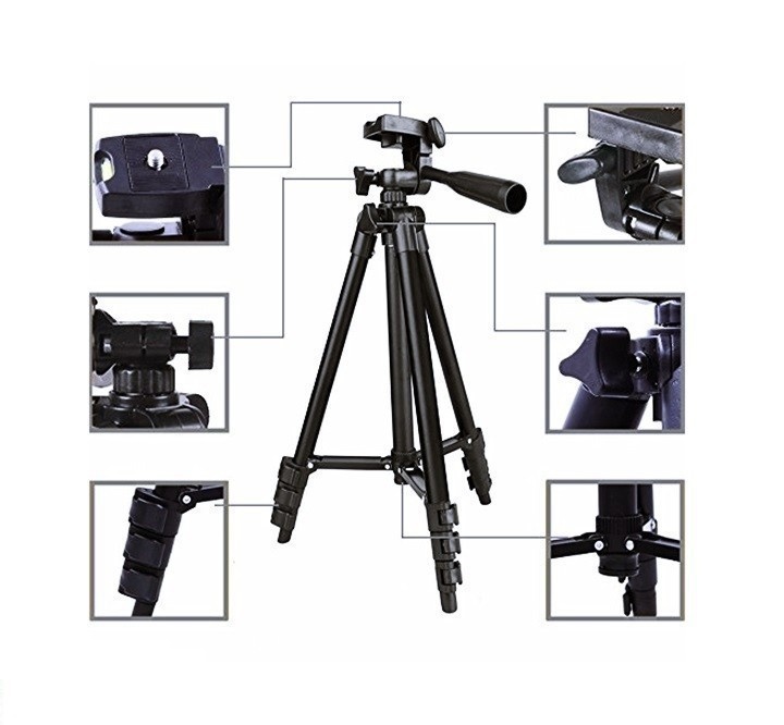 Giá Đỡ Chụp Hình Tripod 3 Chân 3120 + Đầu Kẹp Cao Cấp
