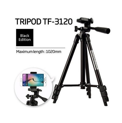 Giá Đỡ Chụp Hình Tripod 3 Chân 3120 + Đầu Kẹp Cao Cấp