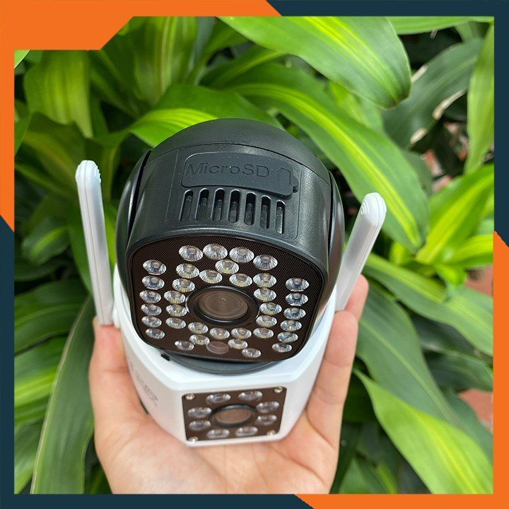 Camera Ip Yoosee Ptz Ngoài Trời 2 Màn Hình 6Mpx 44Led Xem Đêm Có Màu, Hỗ Trợ Đàm Thoại 2 Chiều Xoay 360 Độ
