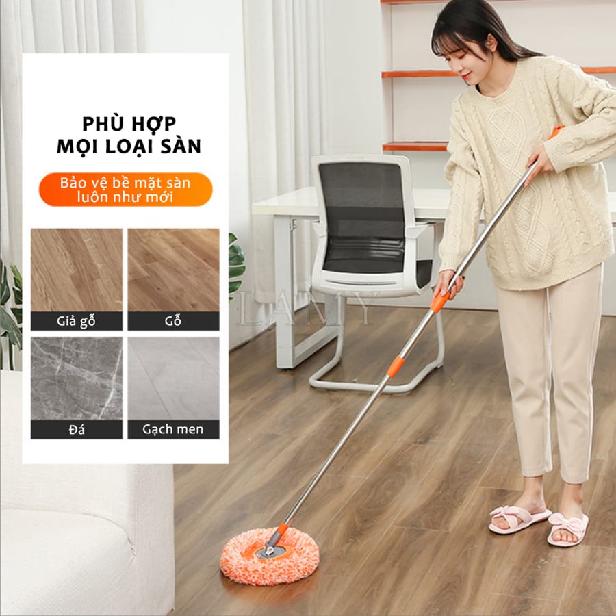 Chổi Lau Nha Đa Năng 2M Màu Cam Chổi Lau Nha Đa Năng 2M Màu Cam