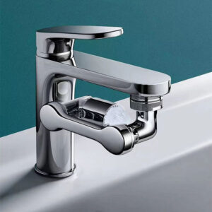 Đầu Nối Vòi Nước Xoay 360 Độ Tăng Áp 2 Chế Độ Xả Lắp Bồn Rửa Mặt, Phòng Tắm, Chậu Rửa Chén