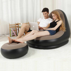 Ghế Sofa Bơm Hơi Tựa Lưng Thư Giãn Kèm Chân Ghế