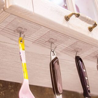 Móc Treo Dán Tường Trong Suốt Siêu Dính Tiện Lợi