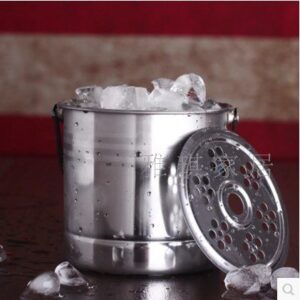 Xô Đựng Đá Inox Có Quai Sách Size 14x14cm