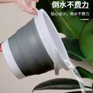 Xô Nhựa Gấp Gọn 5L Có Quai Xách Tiện Dụng Dễ Mang Theo