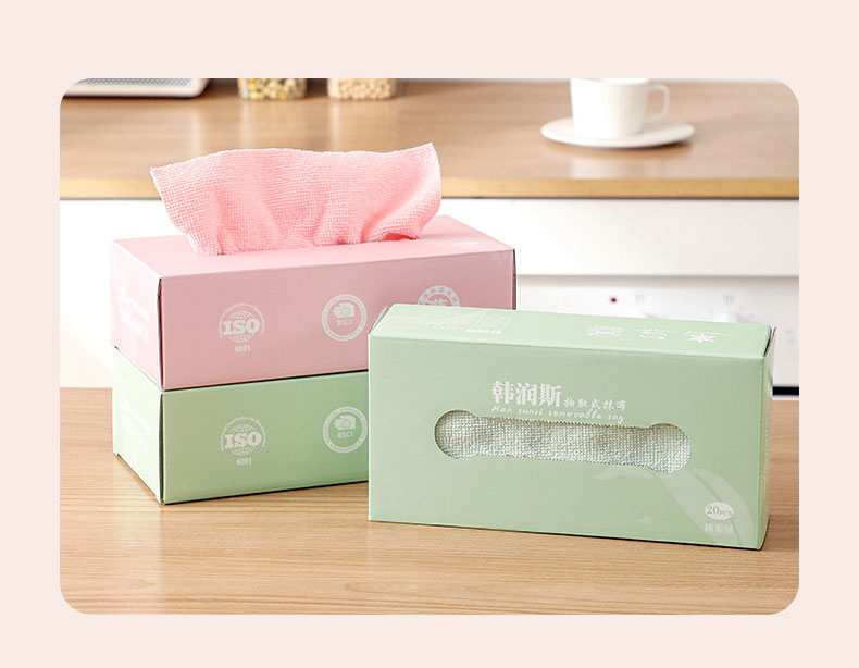 Hộp Khăn Lau Chén Dĩa Lau Nhà Bếp Đa Năng 20X20Cm