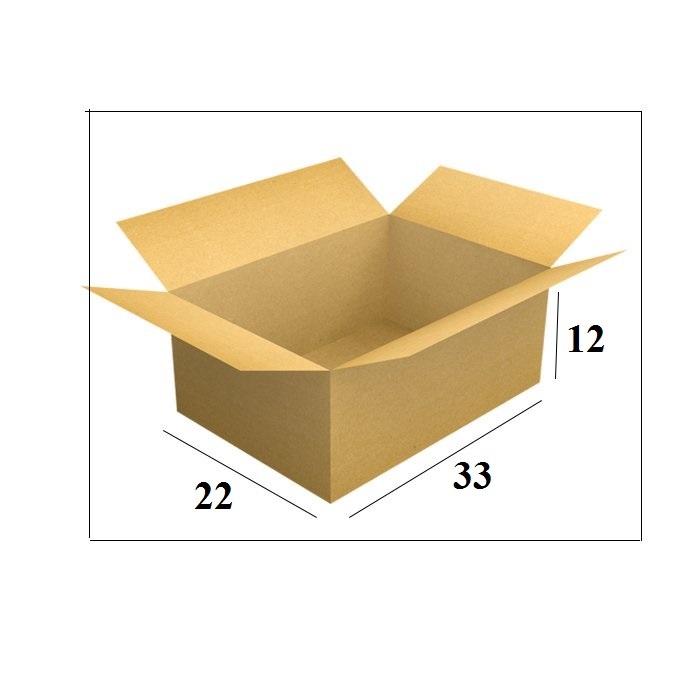 Bộ 10 Thùng Carton 33X22X12 Cm