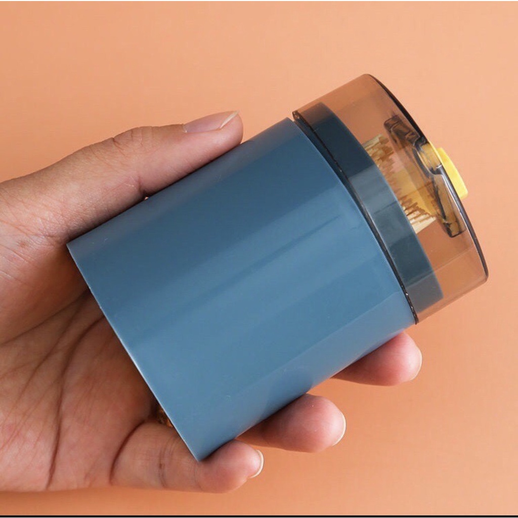 Hộp Đựng Tăm Nhựa Có Nút Bấm