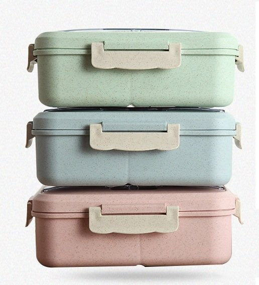 Hộp Đựng Cơm Lúa Mạch Lunch Box + Tặng Kèm Đũa Và Thìa Inox Cao Cấp Hộp Đựng Cơm Lúa Mạch Lunch Box + Tặng Kèm Đũa Và Thìa Inox Cao Cấp