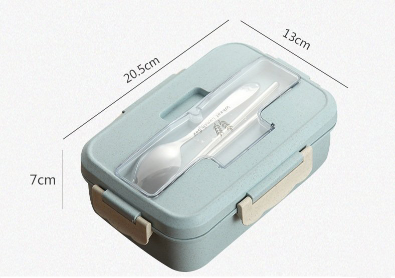 Hộp Đựng Cơm Lúa Mạch Lunch Box + Tặng Kèm Đũa Và Thìa Inox Cao Cấp Hộp Đựng Cơm Lúa Mạch Lunch Box + Tặng Kèm Đũa Và Thìa Inox Cao Cấp
