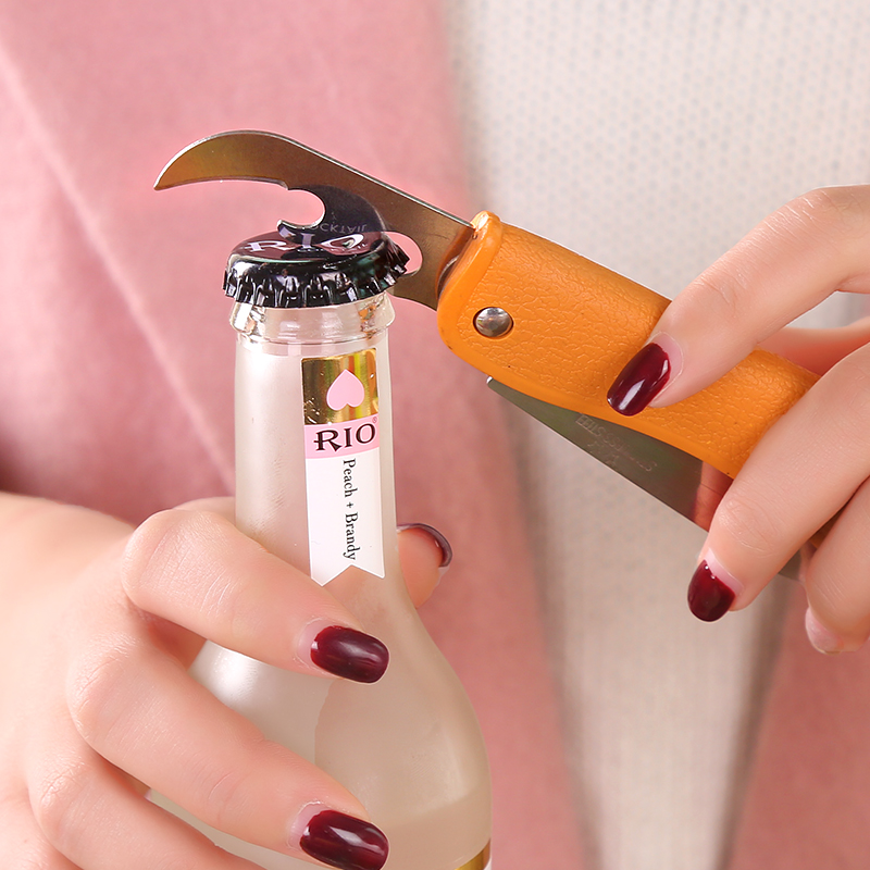 Dụng Cụ Mở Nắp Chai - Khui Mở Nắp Lon Bia Kiêm Dao Xếp Đa Năng