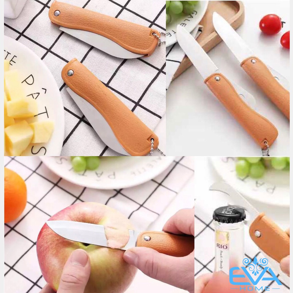 Dụng Cụ Mở Nắp Chai - Khui Mở Nắp Lon Bia Kiêm Dao Xếp Đa Năng