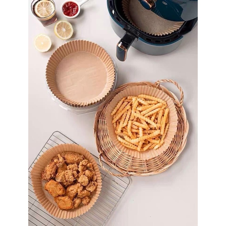 Combo 50 Giấy Thấm Dầu Máy Chiên Không Dầu (Bao Bì)