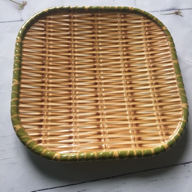 Đĩa Phíp Giả Mây Trúc Hình Chữ Nhật Chất Liệu Nhựa Abs Ko Độc Hại Size 0151-11C Đĩa Phíp Giả Mây Trúc Hình Chữ Nhật Chất Liệu Nhựa Abs Ko Độc Hại Size 0151-11C