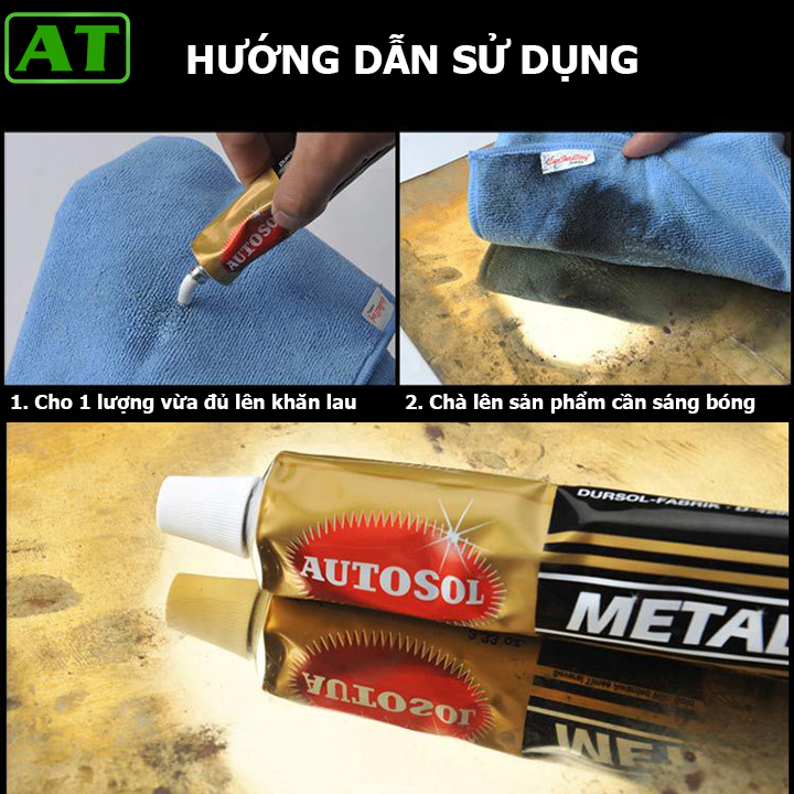 Kem Đánh Bóng AUTOSOL 100g - Kem Đáng Bóng Kim Loại MADE IN GERMANY