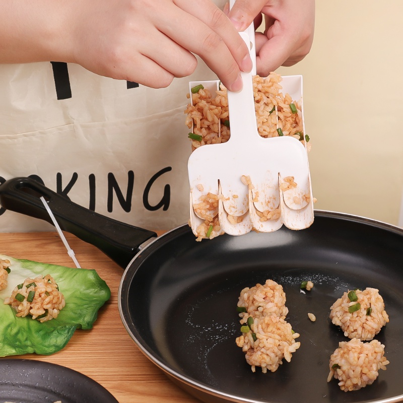 Dụng Cụ Làm Thịt Viên 4 Ngăn Chống Dính Tiện Dụng