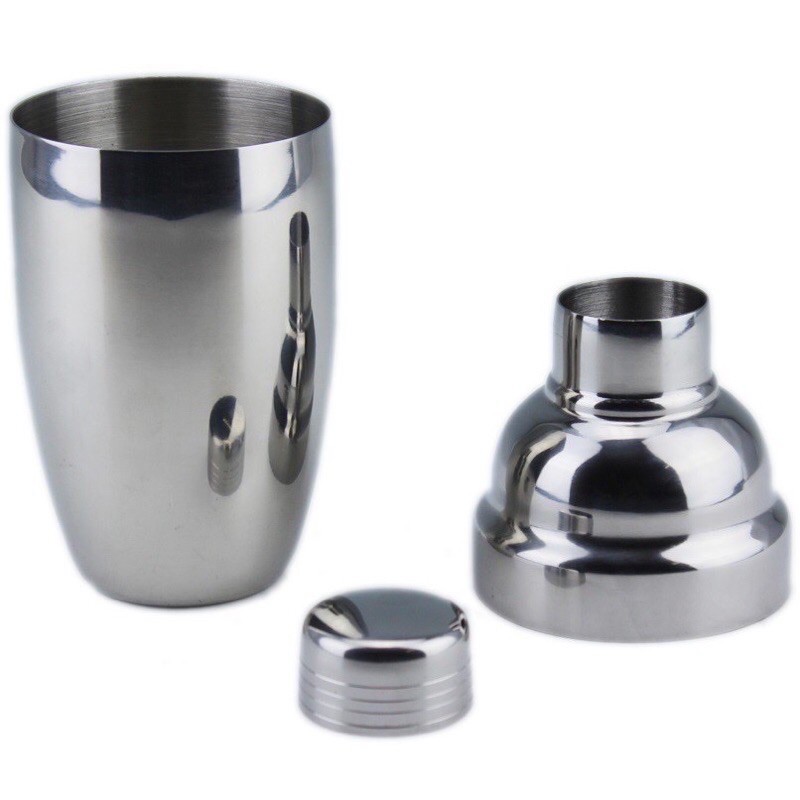Bình Lắc Pha Chế Rượu Và Cocktail Bằng Inox Sáng Bóng 550 Cc