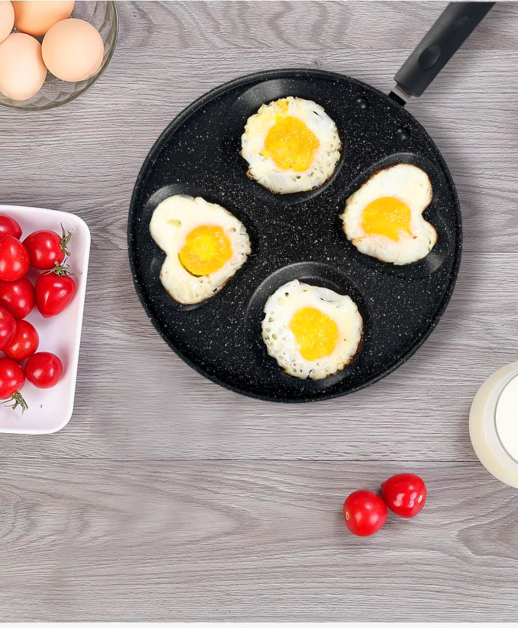 Chảo Chống Dính 4 Lỗ Chiên Trứng, Chiên Bánh Tiện Dụng Đường Kính 24.5Cm Chảo Chống Dính 4 Lỗ Chiên Trứng, Chiên Bánh Tiện Dụng Đường Kính 24.5Cm