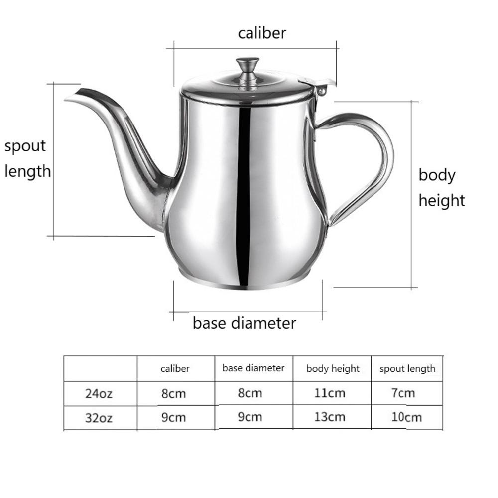 , Bình Trà Inox Cao Cấp Size 24 Dùng Cho Quán Cà Phê