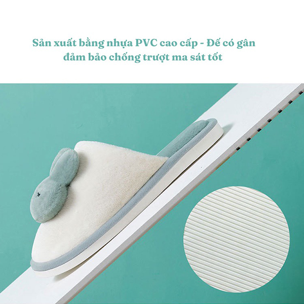 Dép Lông Hình Thỏ Đang Yêu Dễ Thương Nhiều Màu