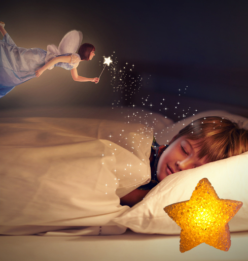 Đèn Led Ngôi Sao Năm Cánh Bằng Nhựa Mềm Ánh Sáng Ban Đêm Bảo Vệ Mắt