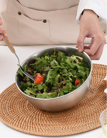 Bộ 3 Tô Trộn Inox 304 Có Chia Vạch Định Lượng 17-19.5-24Cm
