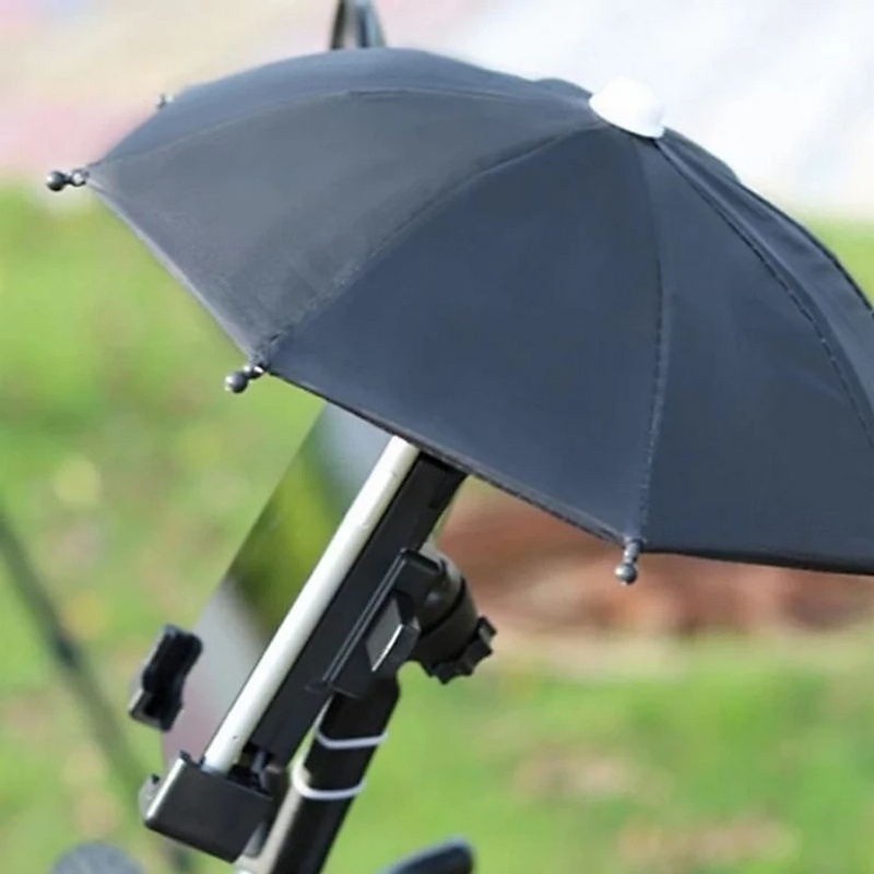 Kẹp Điện Thoại Xe Máy Ht-507 Có Dù Che Mưa Chống Rung