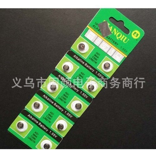Pin AG1 Xài Cho Đồng Hồ Đeo Tay (Vỉ 10 Viên)