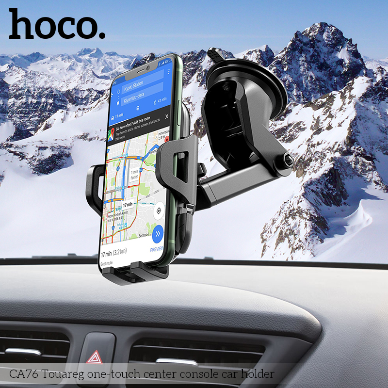 Gía Đỡ Điện Thoại Trên Ô Tô Hoco Ca76 Cao Cấp