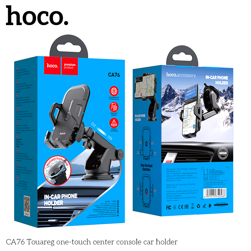 Gía Đỡ Điện Thoại Trên Ô Tô Hoco Ca76 Cao Cấp