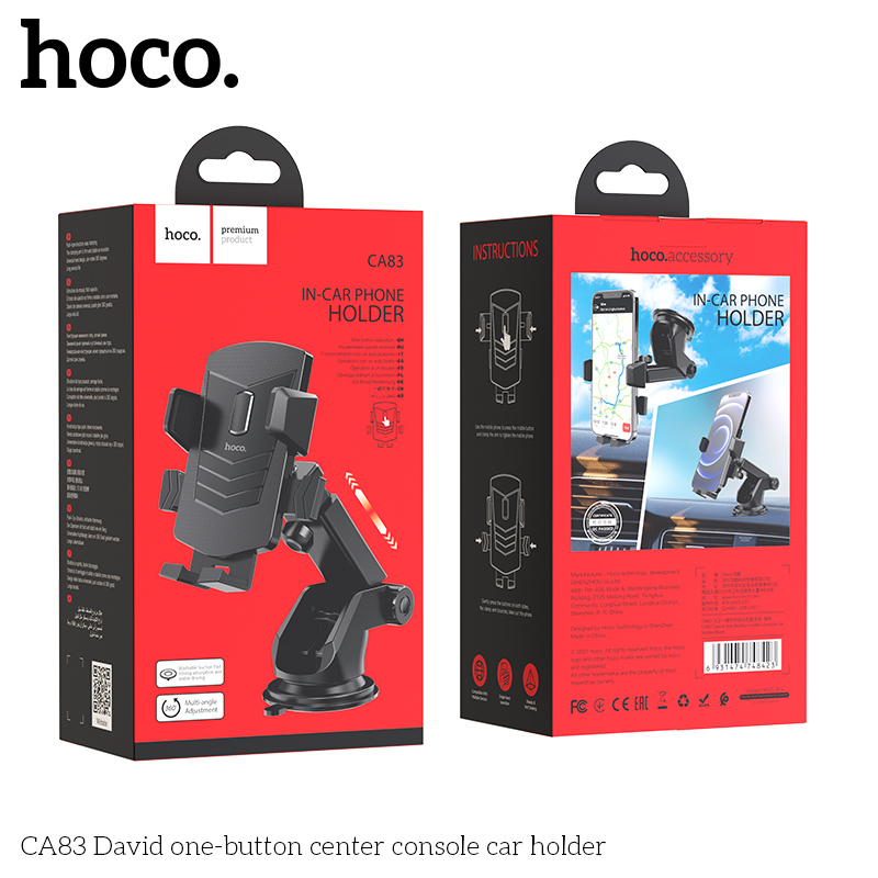 Gía Đỡ Điện Thoại Trên Ô Tô Hoco Ca83 Cao Cấp