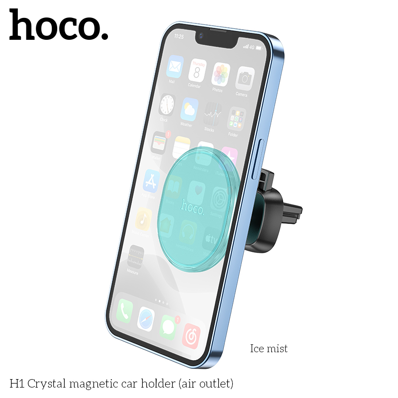 Giá Đỡ Ô Tô Nam Châm H1 Crystal Gắn Cửa Thoát Khí