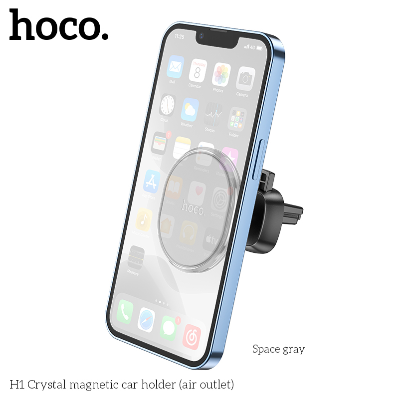 Giá Đỡ Ô Tô Nam Châm H1 Crystal Gắn Cửa Thoát Khí