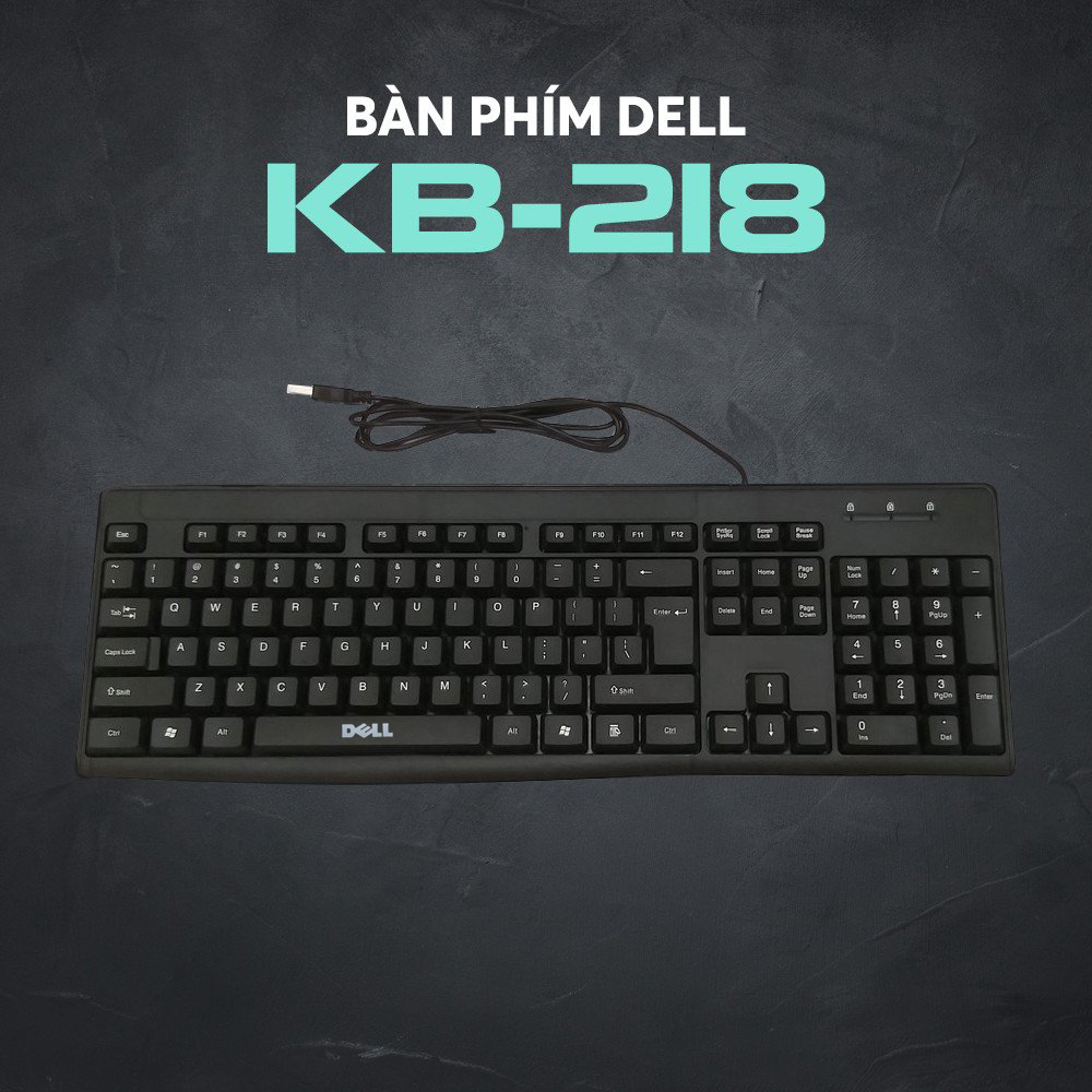 Bàn Phím Máy Tính Văn Phòng Có Dây Dell Kb-218 Cao Cấp