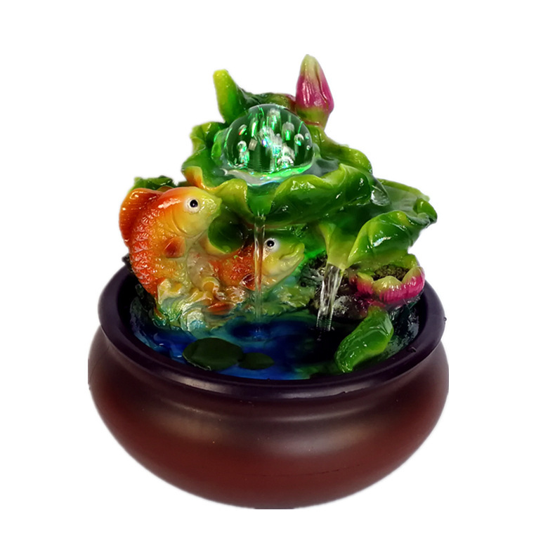 Thác Nước Phong Thủy Hình Cá Chép Vàng May Mắn